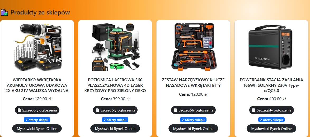 Widoczność produktów w ogłoszeniach